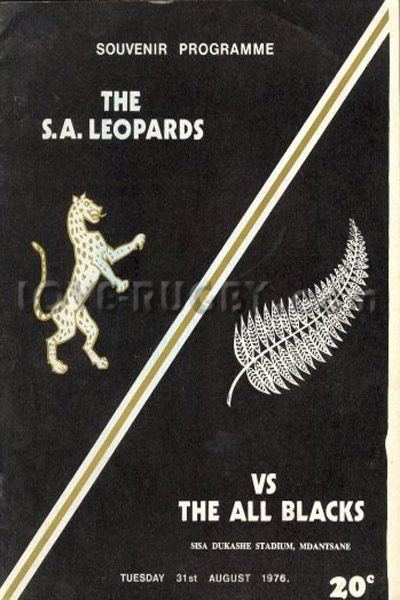 SA Leopards New Zealand 1976 memorabilia